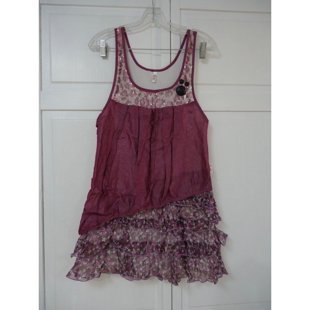 Sweet & Fun 2pc Layered Ruffle Leopard Print Dress & Tee Set, Girl Size XL - Picture 3 of 11